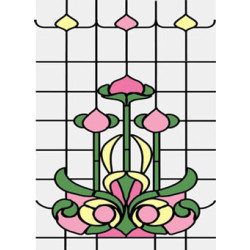 Sim. Stained Glass Fits Cla76018/Hw6018