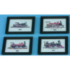 Train Prints/set Of 4