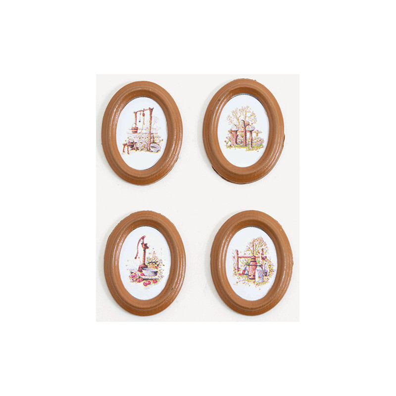 Country Prints/set Of 4