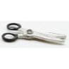 Silver Scissors W/black Handles