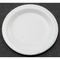 White Plate 1in Dia