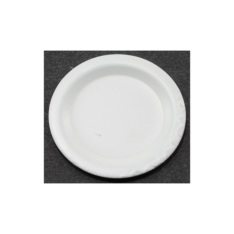 White Plate 1in Dia