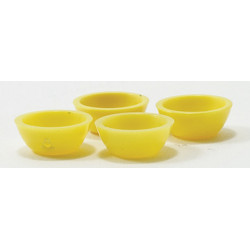 1/2" Scale Bowls 4 PC. Assorted Colors