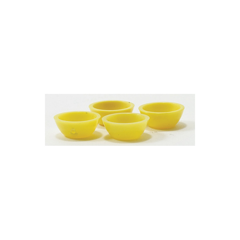 1/2" Scale Bowls 4 PC. Assorted Colors