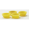 1/2" Scale Bowls 4 PC. Assorted Colors