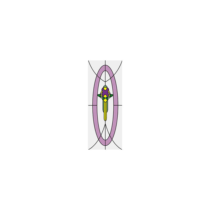 Sim. Stained Glass Fits Cla76002/Hw6002