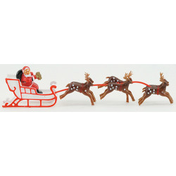 SANTA SLEIGH W/REINDEER