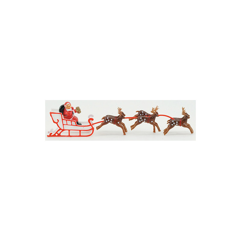 SANTA SLEIGH W/REINDEER