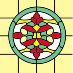 Sim. Stained Glass Fits Cla75052/Hw5052