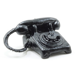 Table Phone Rotary Dial Black