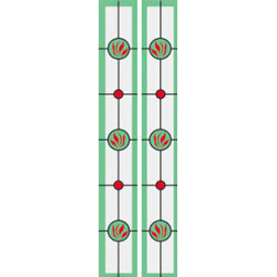 Sim. Stained Glass Fits Hw6028/Hw6027