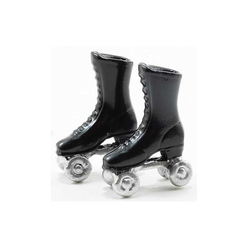 BLACK ROLLER SKATES