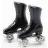 BLACK ROLLER SKATES