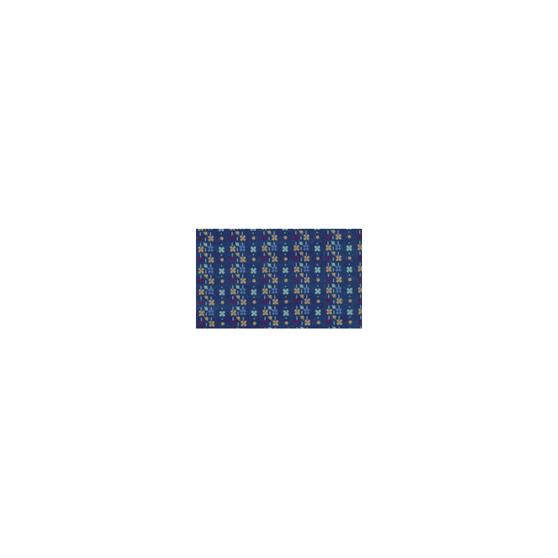 3 pack Prepasted Wallpaper: Flowers/dots, Blue