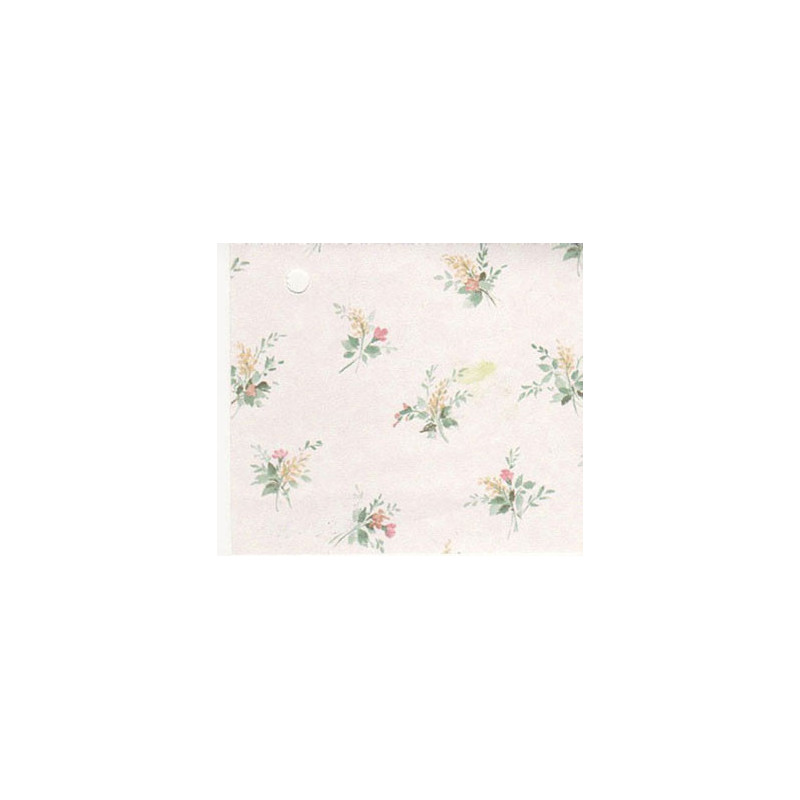 3 pack Prepasted Walllpaper: Green Flower