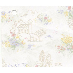 3 pack Prepasted Wallpaper: Embossed Beige Landscape