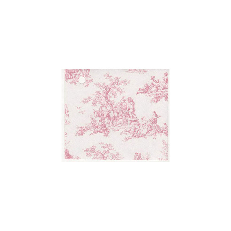 3 pack Prepasted Wallpaper: Dark Pink Toile