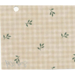 3 pack Prepasted Wallpaper: Beige Check/green Leaves