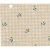 3 pack Prepasted Wallpaper: Beige Check/green Leaves