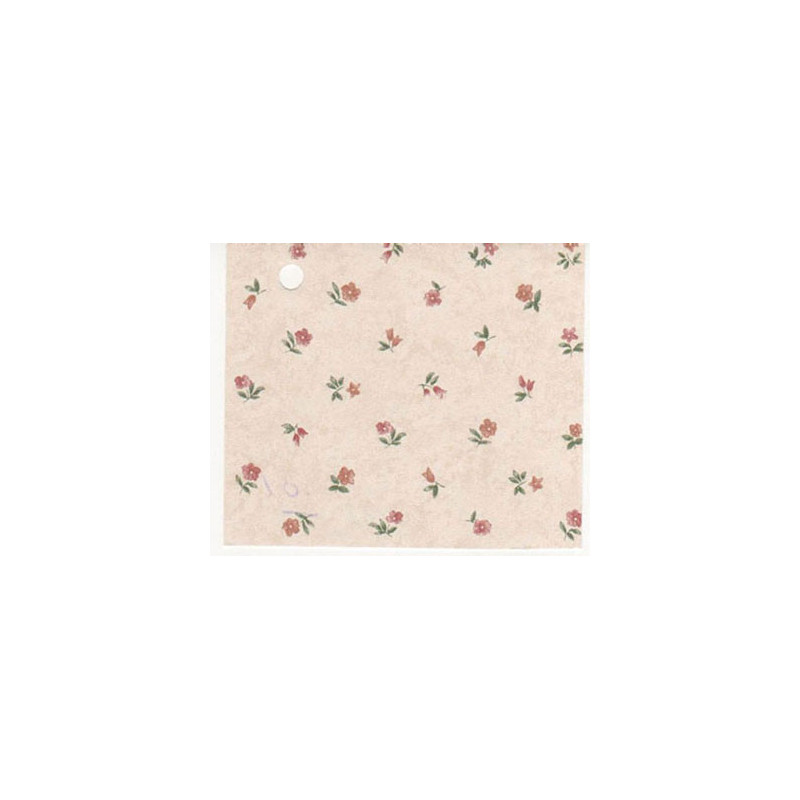 3 pack Prepasted Wallpaper: Little Pink Flowers/creme