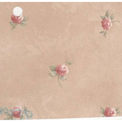 3 pack Prepasted Wallpaper: Mauve Roses On Beige