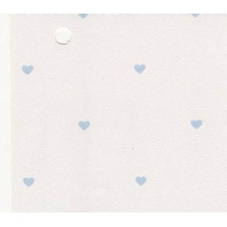 3 pack Prepasted Wallpaper: Blue Hearts On White