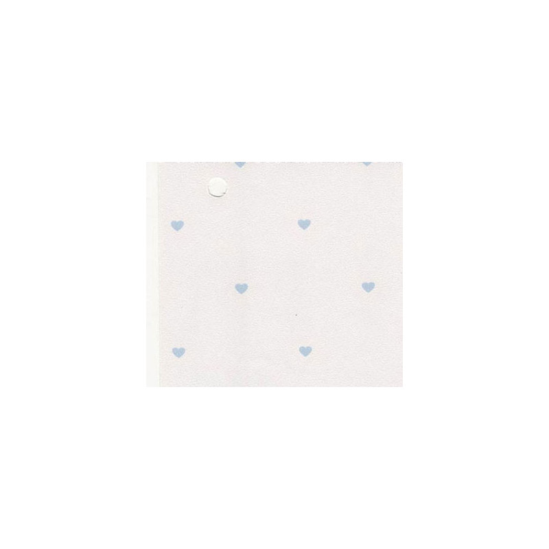 3 pack Prepasted Wallpaper: Blue Hearts On White
