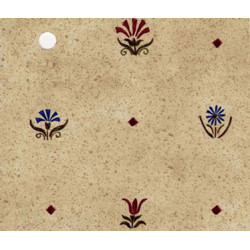 3 pack Prepasted Wallpaper: Blue & Red Flowers