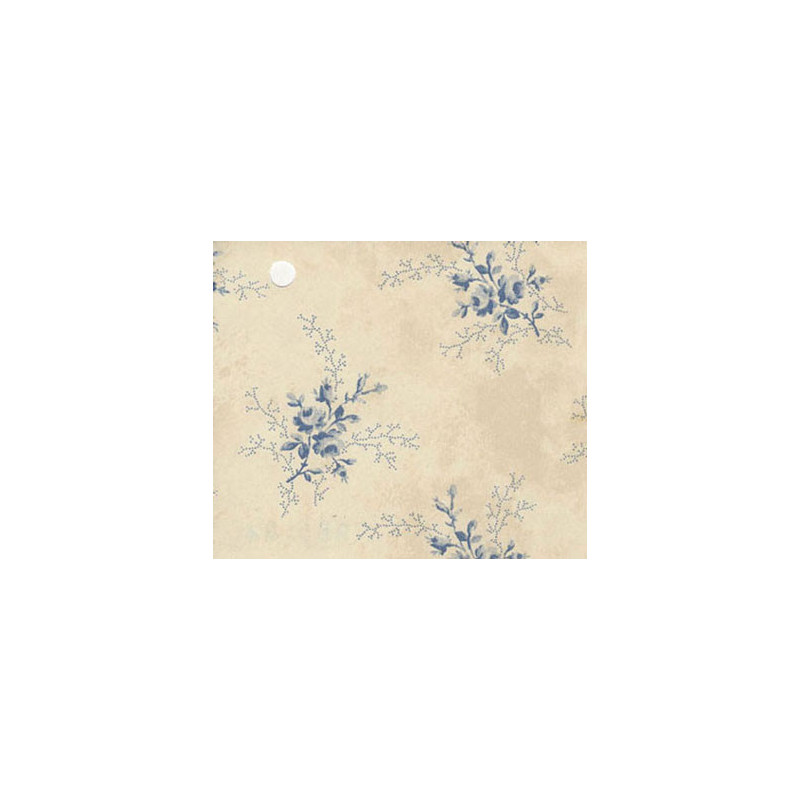 3 pack Prepasted Wallpaper: Blue Sprays On Beige