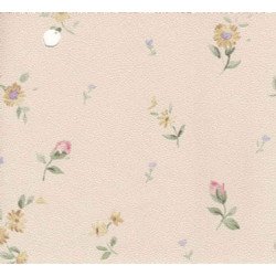 3 pack Prepasted Wallpaper: Pk & Yw Flowers On Beige