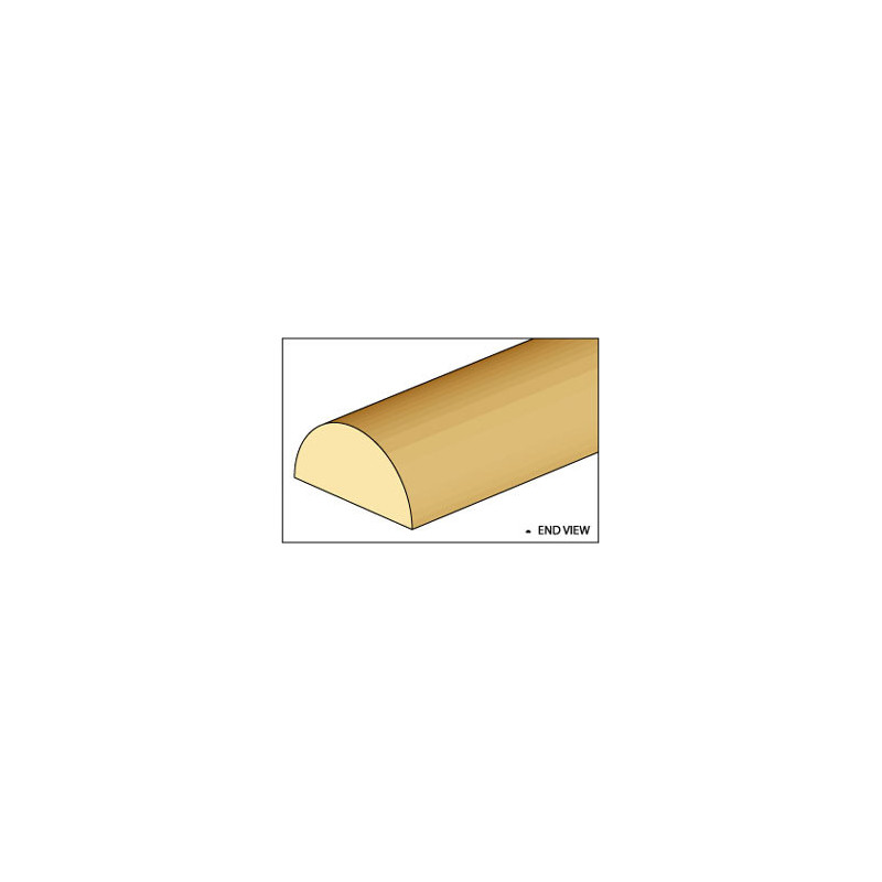 &CLA77491: HALF ROUND, 1/16