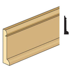 BBE-16 BASEBOARD W/QTR RND.