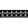 Fence  144Pc-White
