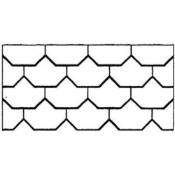 OCTAGONAL TILE ROOF 1/2IN SCALE