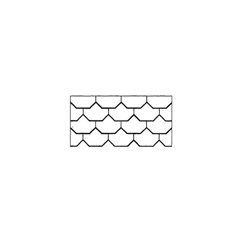 OCTAGONAL TILE ROOF 1/2IN SCALE