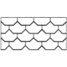 OCTAGONAL TILE ROOF 1/2IN SCALE