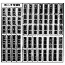 SHUTTERS 1/2IN SCALE