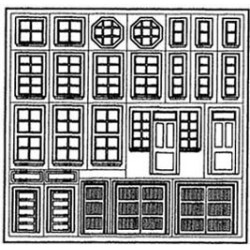 STATION WINDOWS & DOORS 1/2IN SCALE