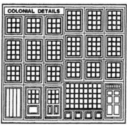COLONIAL WINDOWS & DOORS 1/2IN SCALE