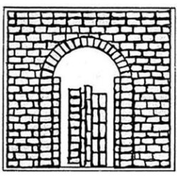 STONE BLOCK TUNNEL PORTAL 1/2IN SCALE