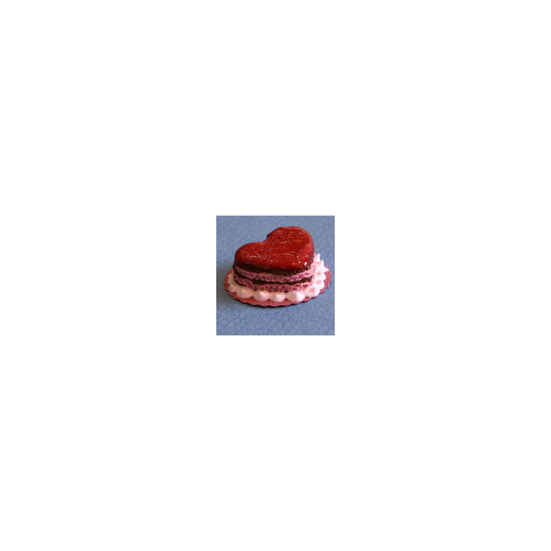 CAKE, VALENTINE, RED