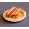HOTDOG PLATE W/FRIES