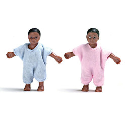 African American Babies/2  Pink & Blue