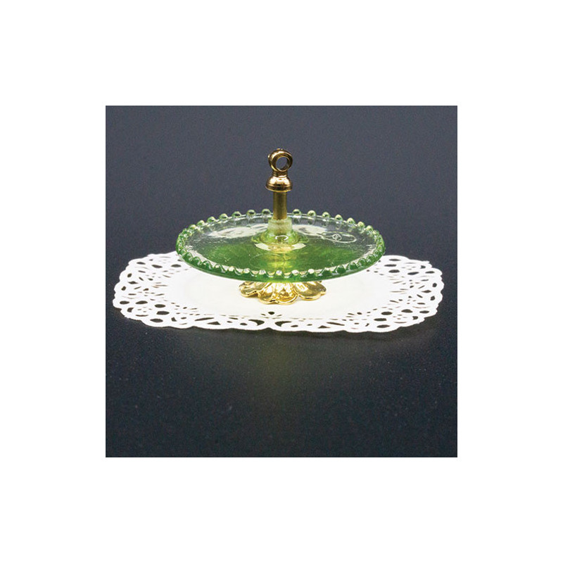 Tidbit Serving Plate, Green