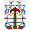 SIM. STAINED GLASS FITS CLA76018/HW6018