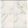 TILE: WHITE MARBLE, 4 PK, 1/24