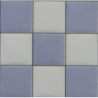 TILE: BLUE & WHITE SQUARE, 4PK, 1/24