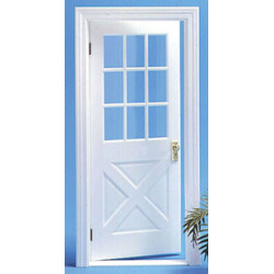 Colonial Crossbuck Door w/Mullion