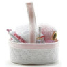 Bath Accessory Basket in Pink OR Blue