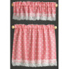Pink Nursery Hearts Cottage Curtains